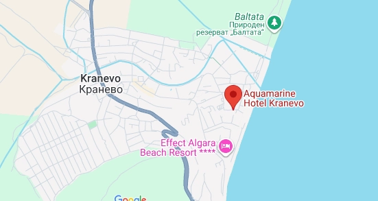 Aquamarine Hotel Kranevo Location